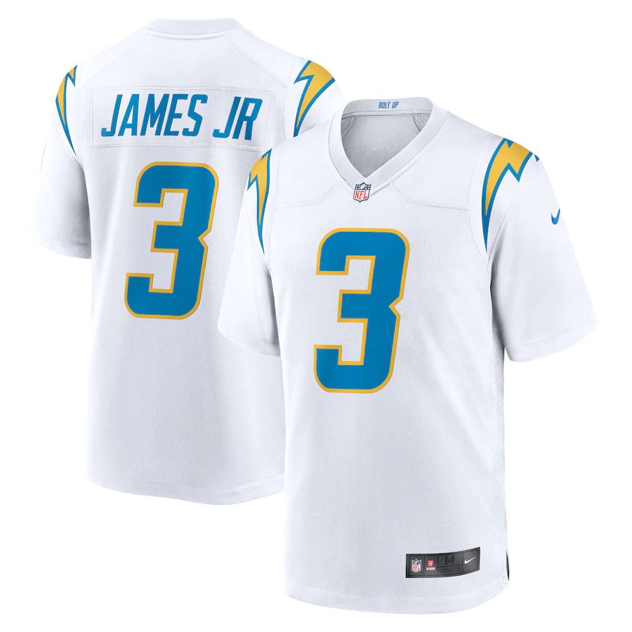 Men Los Angeles Chargers 3 Derwin James Jr. Nike White Game NFL Jersey